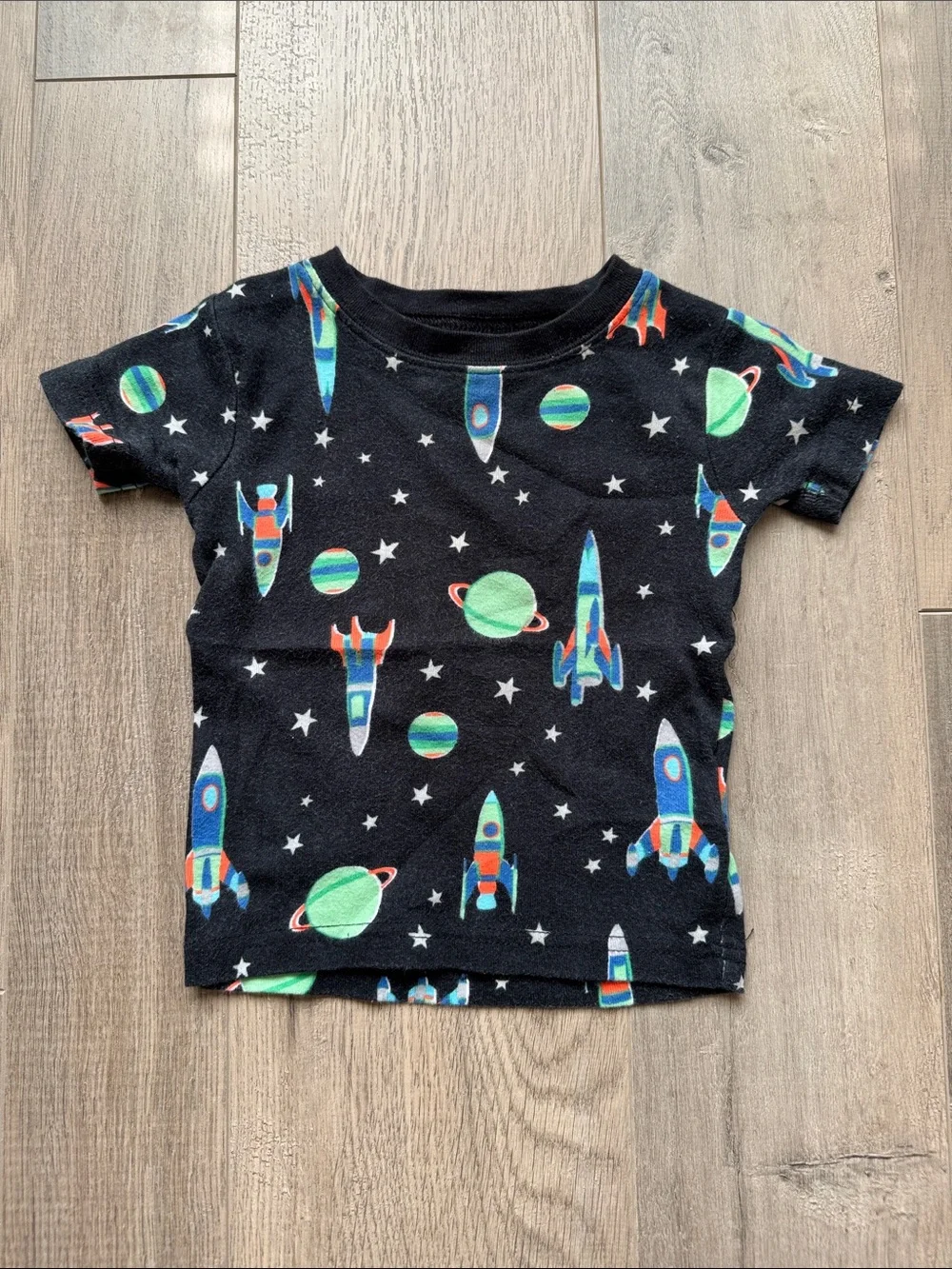 Carter's Space Rocket Pajama Set - Black, Green & Gray